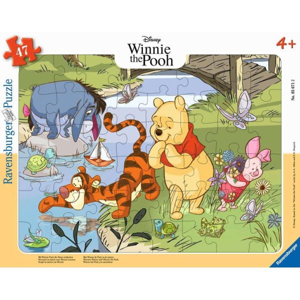 Ravensburger | Mit Winnie Puuh die Natur entdecken | Kinderpuzzle | 48 Teile Mode
