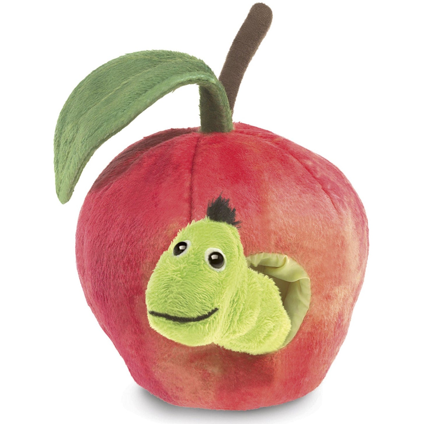 Folkmanis Puppets | Wurm im Apfel   Worm in Apple Im Angebot
