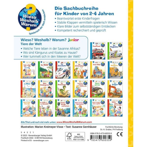 Ravensburger | Wieso? Weshalb? Warum? junior, Band 73: Tiere der Welt Angebot – Bild 3