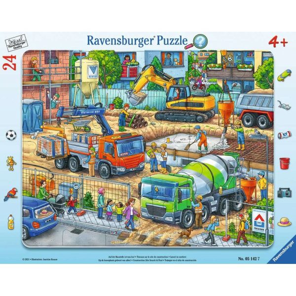 Ravensburger | Auf der Baustelle ist was los! | Kinderpuzzle | 24 Teile Verkauf