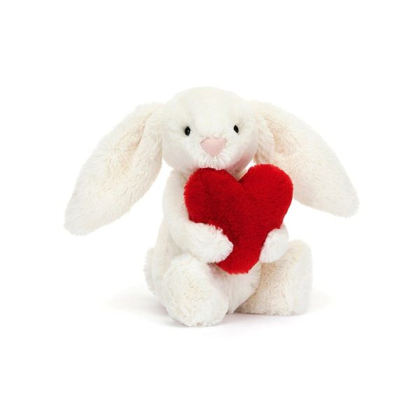 Jellycat | Bashful Red Love Heart Bunny Little Im Angebot