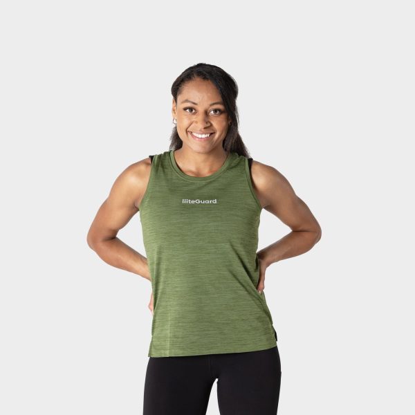RE-LIITE SINGLET (WOMEN) - GREEN Im Angebot